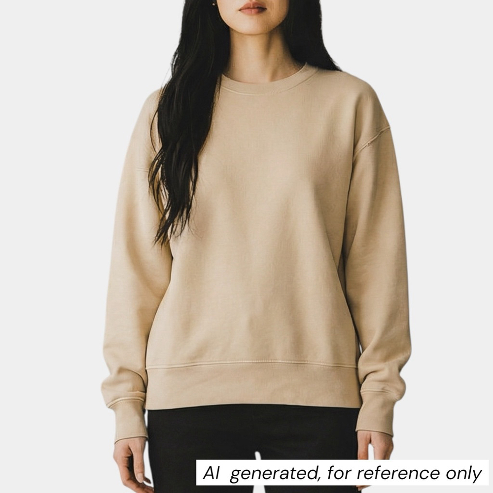 Aritzia TNA CozyAF Fleece Tan Pullover Sweater, Casual Top, Sz 1